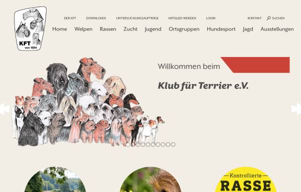Vorschau von www.kft-online.de, Klub für Terrier e.V. von 1894