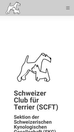 Vorschau der mobilen Webseite terrierclub.ch, Schweizer Club für Terrier / Club Suisse des Terriers