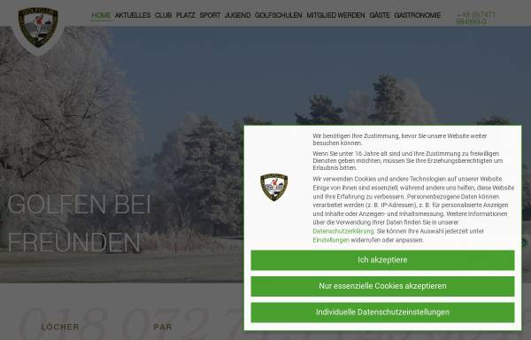 Vorschau von www.golfclub-hechingen.de, Golfclub Hechingen