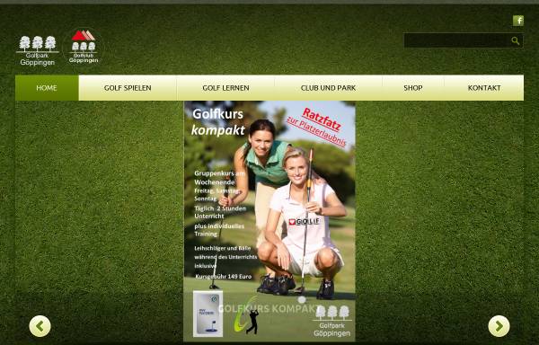 Vorschau von www.golf-gp.de, Golfpark Göppingen