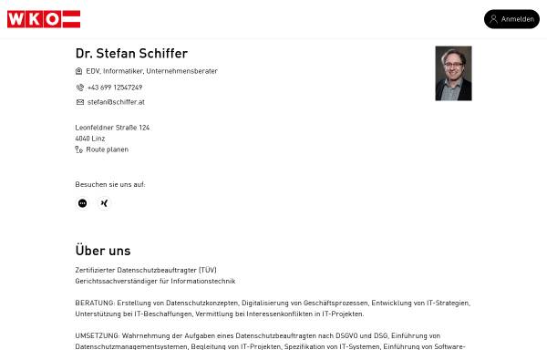 Vorschau von www.schiffer.at, Visuelle Programmierung von Dr. Stefan Schiffer