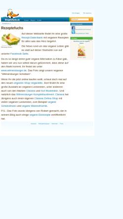 Vorschau der mobilen Webseite rezeptefuchs.de, Rezeptefuchs