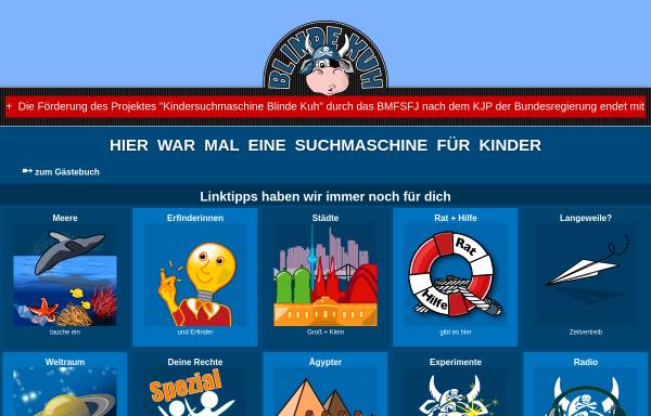 Vorschau von www.blinde-kuh.de, Blinde Kuh: Kinder-Küche für die Weihnachtszeit