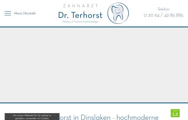 Vorschau von www.dr-terhorst.de, Dr. Hardy Terhorst, Zahnarzt