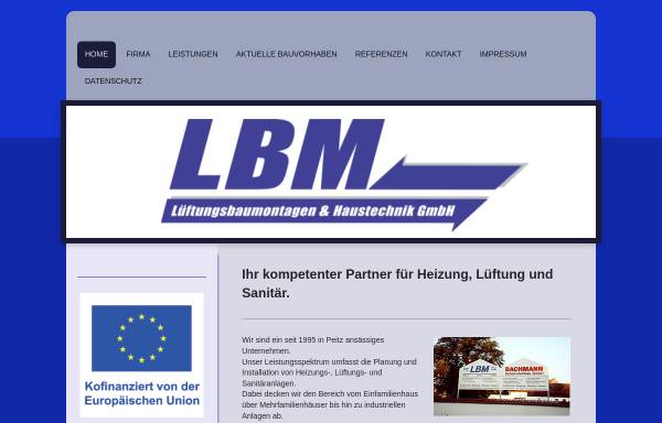 Vorschau von www.lueftungsbau-gmbh.de, Lüftungsbaumontagen & Haustechnik GmbH