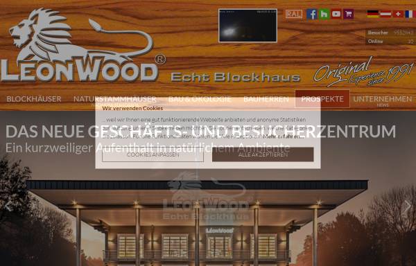 Vorschau von www.leonwood.de, Maust - LéonWood Holz-Blockhaus GmbH