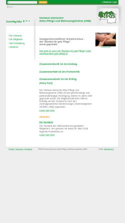 Vorschau der mobilen Webseite www.vab.at, Verband steirischer Alten- und Pflegeheime