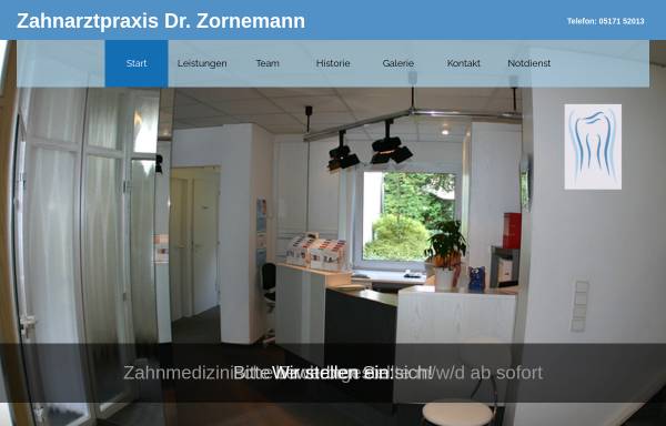 Vorschau von www.dr-zornemann.de, Praxis Dr. Zornemann