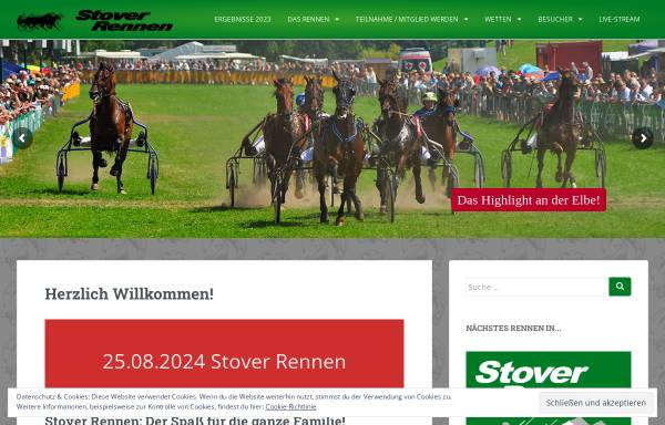 Vorschau von www.stover-rennen.de, Stover Rennverein von 1874 e.V.