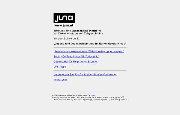 JUNA - Plattform zur Dokumentation von Jugend und Jugendwiderstand im Nationalsozialismus