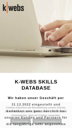 Vorschau der mobilen Webseite www.k-webs.ch, k-webs Internet Conulting & Projektmanagement