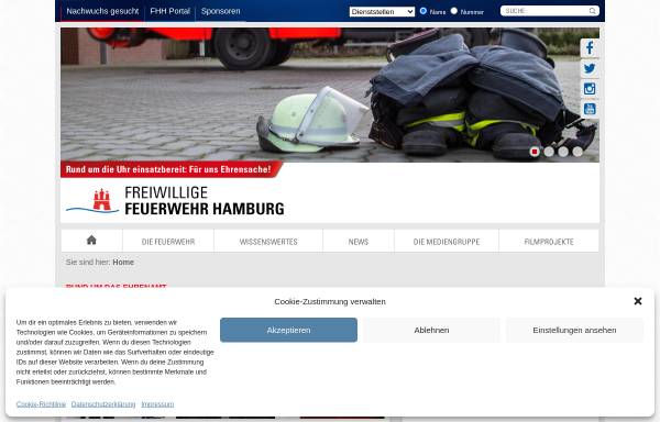 Vorschau von www.feuerwehr-hamburg.de, Freiwillige Feuerwehr Hamburg