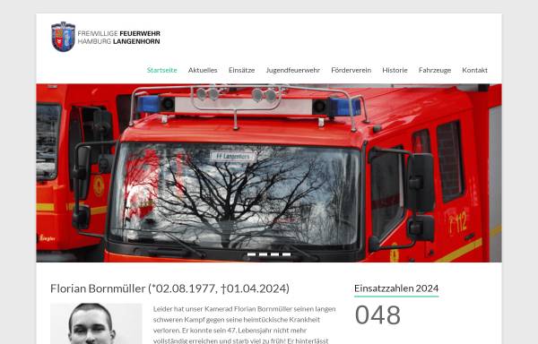 Vorschau von ff-langenhorn.de, Freiwillige Feuerwehr Hamburg Langenhorn