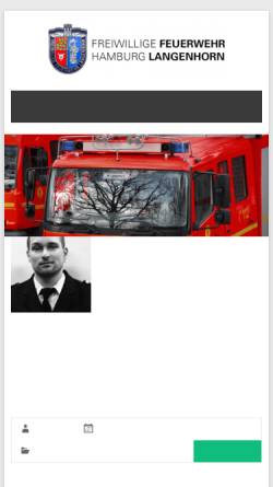 Vorschau der mobilen Webseite ff-langenhorn.de, Freiwillige Feuerwehr Hamburg Langenhorn