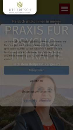 Vorschau der mobilen Webseite ute-fritsch.de, Ute Fritsch