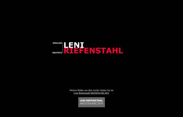 Vorschau von www.leni-riefenstahl.de, Leni Riefenstahl