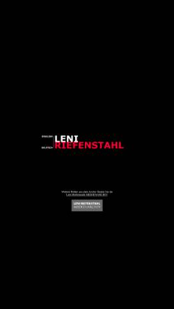 Vorschau der mobilen Webseite www.leni-riefenstahl.de, Leni Riefenstahl