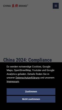 Vorschau der mobilen Webseite www.chinabrand.de, Chinabrand Consulting Limited