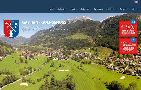 Vorschau von www.golfclub-gastein.com, Golfclub Gastein