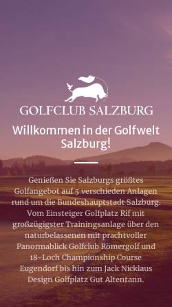 Vorschau der mobilen Webseite www.golfclub-salzburg.at, Golfclub Salzburg