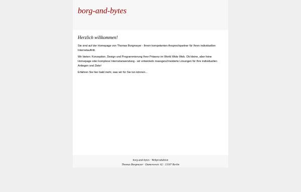 Vorschau von www.borg-and-bytes.de, Thomas Borgmeyer