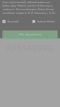 Vorschau der mobilen Webseite www.kaeseberg.de, Kaeseberg