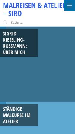 Vorschau der mobilen Webseite www.ateliersigrid.de, Kiessling-Rossmann, Sigrid