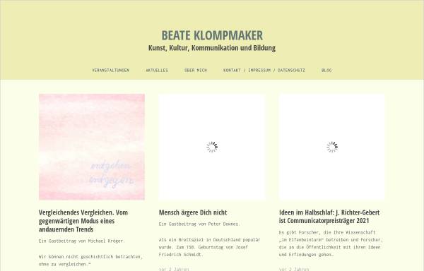 Vorschau von www.klompmaker.de, Klompmaker, Beate