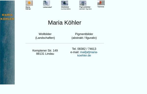 Vorschau von www.maria-koehler.de, Köhler, Maria