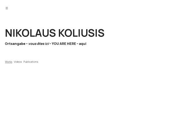 Vorschau von www.koliusis.de, Koliusis, Nikolaus