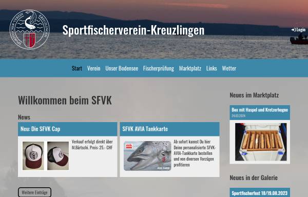 Vorschau von www.sfvk.ch, Sportfischer-Verein Kreuzlingen