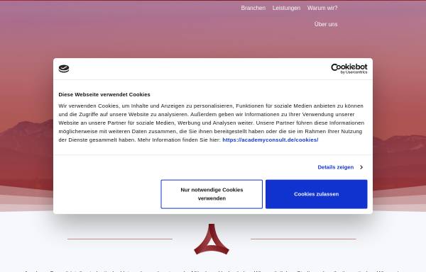Vorschau von academyconsult.de, Academy Consult München e.V.