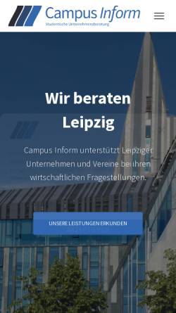 Vorschau der mobilen Webseite www.campusinform.de, Campus Inform e.V.