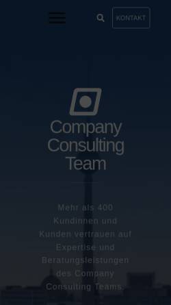 Vorschau der mobilen Webseite cct-ev.de, Company Consulting Team e.V.