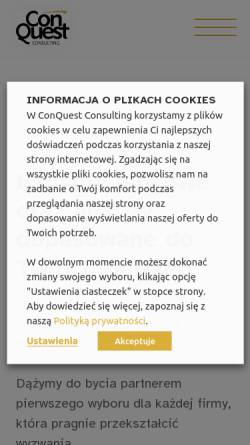 Vorschau der mobilen Webseite www.conquest.pl, ConQuest Consulting