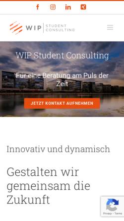 Vorschau der mobilen Webseite www.wip-duisburg.de, Wissenschaft in der Praxis e.V.