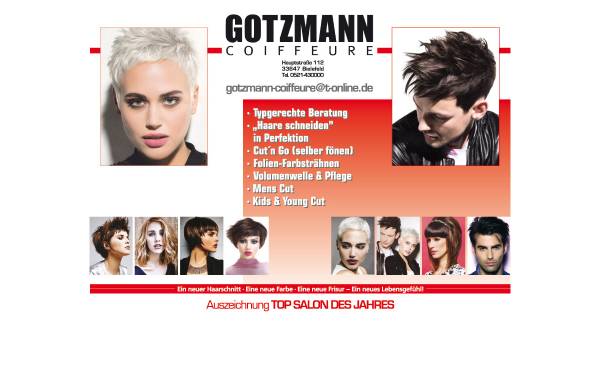 Vorschau von www.gotzmann-coiffeure.de, Gotzmann Coiffeure