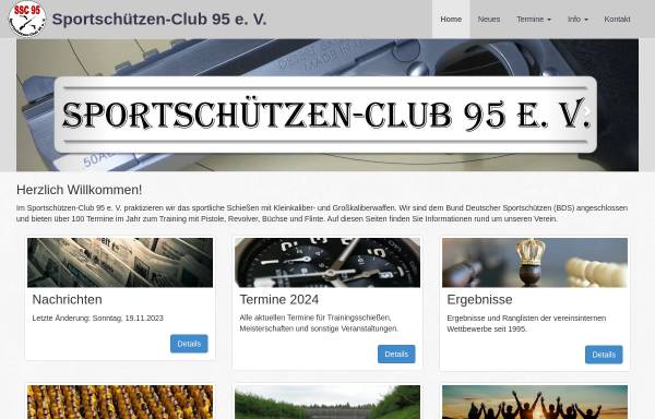 Vorschau von www.ssc95.de, Sportschützen-Club 95