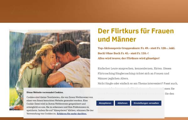 Vorschau von www.flirtkurs.ch, Flirtkurs