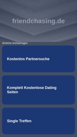 Vorschau der mobilen Webseite www.friendchasing.de, FriendChasing
