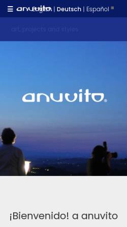 Vorschau der mobilen Webseite www.anuvito.com, anuvitoDesign