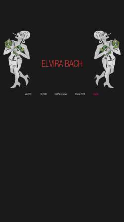 Vorschau der mobilen Webseite www.elvira-bach.de, Bach, Elvira