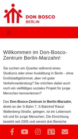 Vorschau der mobilen Webseite www.donbosco-berlin.eu, Don Bosco Berlin