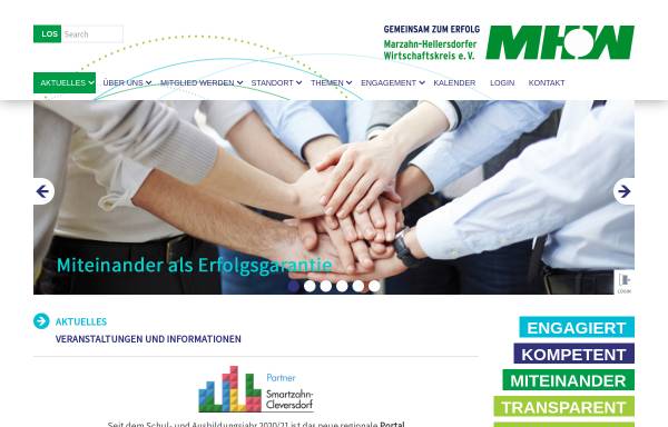Vorschau von www.mhwk.de, Marzahn-Hellersdorfer Wirtschaftskreis e.V.