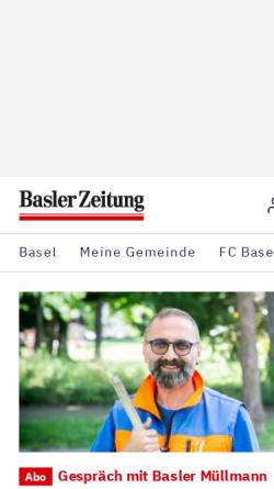 Vorschau der mobilen Webseite bazonline.ch, BaZ-Online