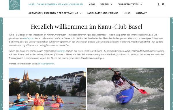 Vorschau von www.kanuclubbasel.ch, Kanu Club Basel