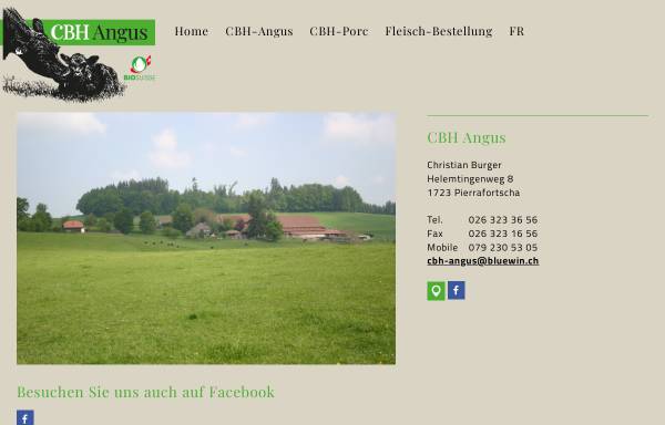 Vorschau von www.cbh-angus.ch, CBH Angus Farm