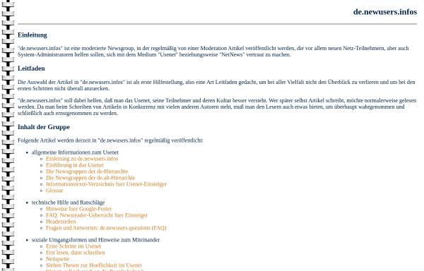 Vorschau von www.kirchwitz.de, [de.newusers.infos] dni-Texte