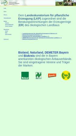 Vorschau der mobilen Webseite www.berater-lkp.de, Landeskuratorium für pflanzliche Erzeugung Bayern e.V.