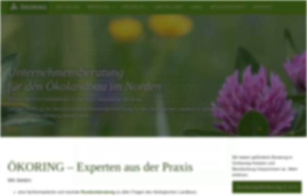 Vorschau von www.oekoring-sh.de, Ökoring - Versuchs- und Beratungsring Ökologischer Landbau Schleswig-Holstein e.V.